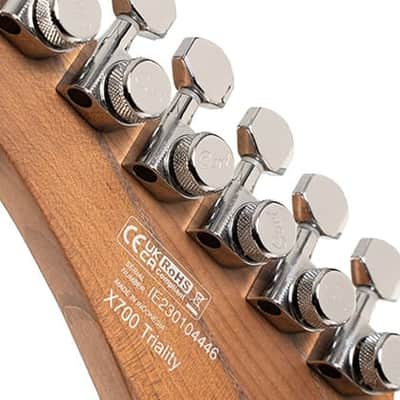 Cort X700OPVB X Series 700 Triality Electric Guitar. Open Pore Vintage Burst image 12