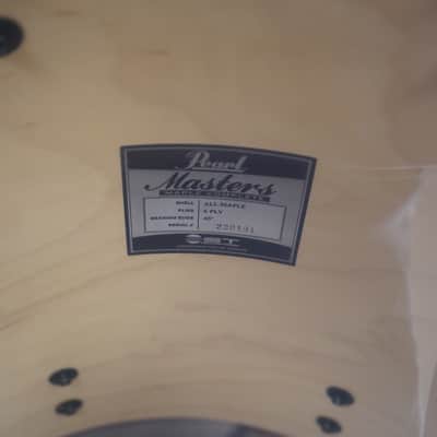 Pearl Masters Maple Complete MCT Series - 16x16" Floor Tom w/ Legs - Chrome Contrail Lacquer image 8