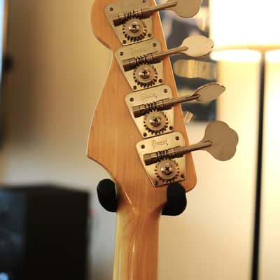 Greco Fujigen Spacy Sound 1980 Vintage White P Bass w/Fender Gig Bag image 8
