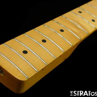 LEFTY Vintage 57 RI Fender P BASS NECK + TUNERS Precision 1957 Reissue Maple image 14