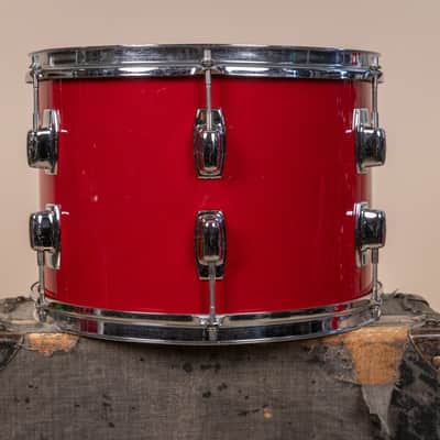 1980s Ludwig "Rocker" Red Cortex Drum Set image 10