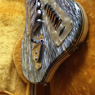 WELSON EARLY SOLID BODY 1962 - MARBLE & GLITTER image 18