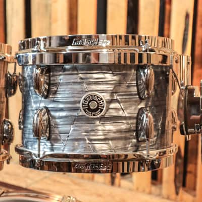 Gretsch Brooklyn Sky Blue Pearl Nitron Drum Set - 18x22,7x10,8x12,14x16,5.5x14 image 4