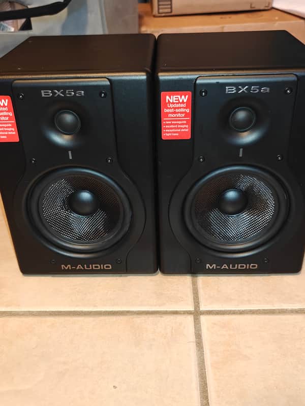 M-Audio BX5A Deluxe Active Studio Monitors (Pair) 2000s - Black image 1