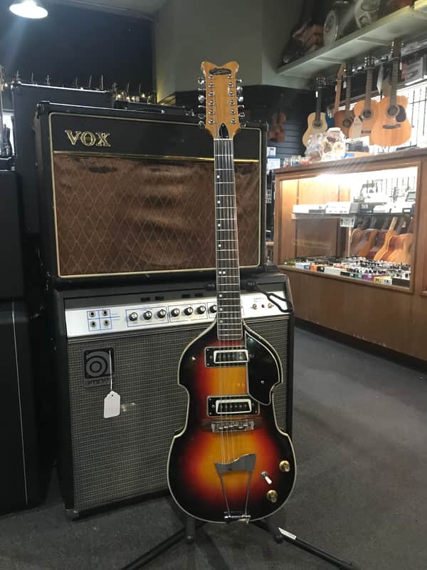 Aria Twelve String Violin Guitar 1960-70s - Burst image 1