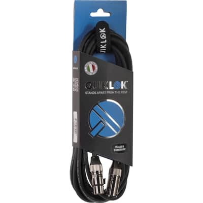 Quik-Lok ITST/MF-1 XLR Male/XLR Female 1 mt image 3
