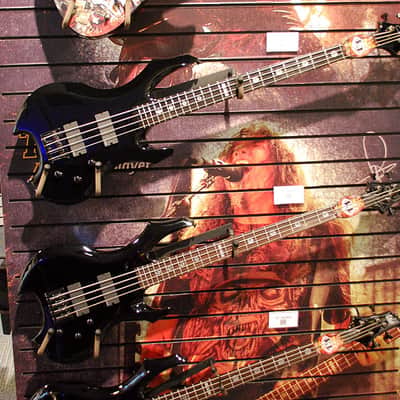ESP Tom Araya Signature KISO CUSTOM SHOP 2012 CATALOG COVER & NAMM SHOW Slayer 4-String NEW OLD STOCK NOS RARE 35" Scale 24 Fret Bass Guitar image 7