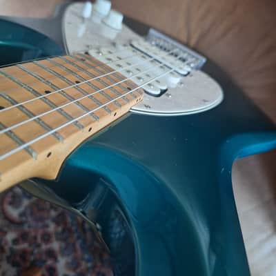 Ernie Ball Music Man Silhouette HSH Tremolo 2008 * Teal image 11