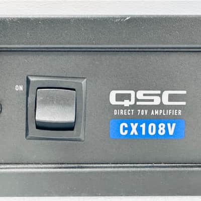 QSC CX108V 8-Channel Commercial Power Amplifier 2010s - Black image 3