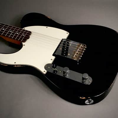 LEFTY! Custom Vintage Boutique NOS Relic Black Nitro Lacquer USA Luther Perkins Exotic Roasted Esquire Tele HSC 7.45 Lb image 11
