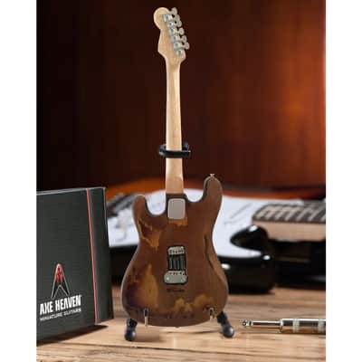 Axe Heaven Official Stevie Ray Vaughan Distressed SRV Custom Strat Mini Guitar Replica image 4