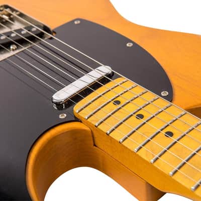Vintage V52 ICON Electric Guitar - Distressed Butterscotch image 7