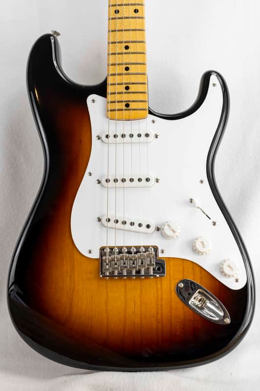 Fender LTD 70th Anniversary 1954 Stratocaster Time Capsule Package 1-Piece Quartersawn Maple Neck Fretboard Wide-Fade 2-Color Sunburst image 1