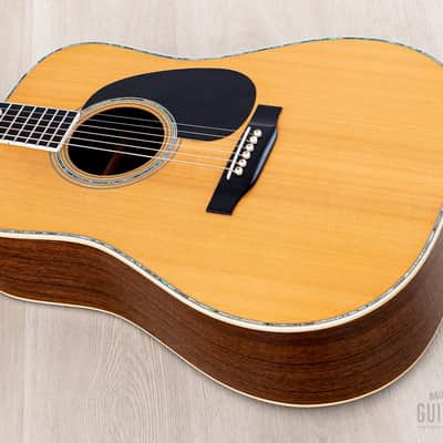 1973 Martin D-41 Vintage Dreadnought Acoustic Guitar, Crack-Free w/ Case image 11