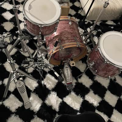 Ludwig Classic Maple Jazzette Outfit 8x12 / 14x14 / 14x18" Drum Set 2022 - Present - Vintage Pink Oyster image 2