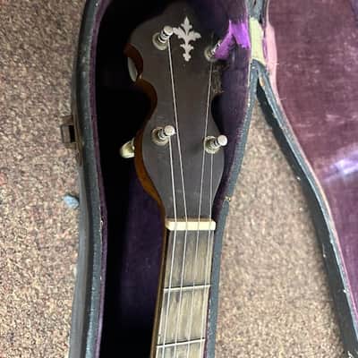 OLD Used Guckert Duplex 4 String Tenor Banjo 1922? w/ Hard Case Vintage Antique image 3