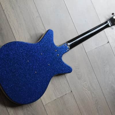 DANELECTRO 59M NOS+ Metalflake 60th Anniversary Blue Metalflake, 2, 88 KG image 2