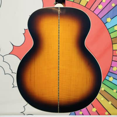 Epiphone J-200 Acoustic Guitar - Aged Vintage Sunburst Gloss image 5