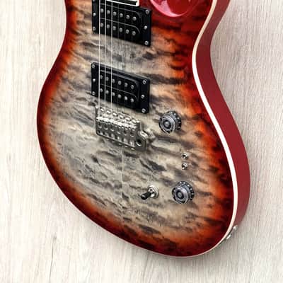 PRS SE Custom 24-08 Quilt 2025 Charcoal Cherry Burst image 4