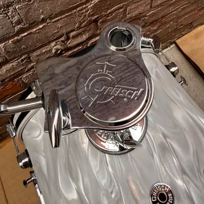 Gretsch Catalina Club Jazz 4-Piece Drum Kit White Satin Flame 18/12/14 + Snare – Floor Model image 21
