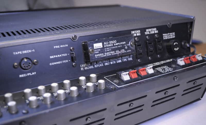 Sansui AU-5500 stereo integrated amplifier serviced, tested | Reverb