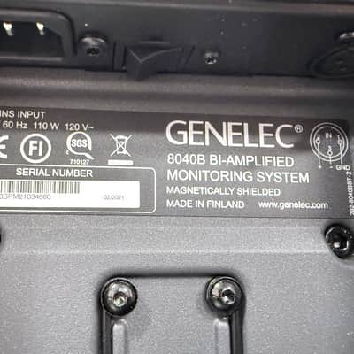 Genelec 8040B 6.5" Powered Nearfield Studio Monitor (Single) 2013 - 2021 - Gray image 3