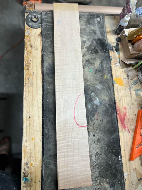 Madlad Instruments 3A Figured Flame Maple Guitar Neck Blank 2026 - Unfinished image 1