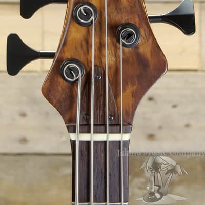 Lea Custom 4 String Electric Bass Guitar Walnut w/ Case image 7
