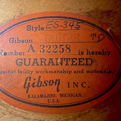 Gibson ES-345TDSV  1959 - stunning affordable example ready to enjoy ! image 20