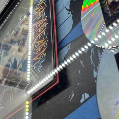 HUGE Def Leppard Hysteria World Map Award Presented To Steve Clark Gibson Guitars 15M Copies image 9