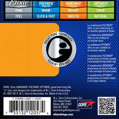12057 Nanoweb 10/56 Light 7-String Elixir image 8