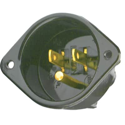West Coast Pedal Board - DIY Pedalboard Parts - AC Male Power Inlet - Extension Cord Ready image 1