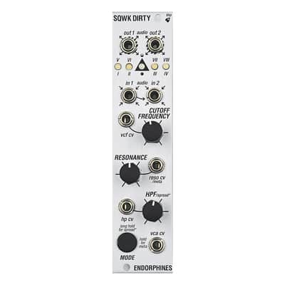 Endorphin.es Squawk Dirty To Me Filter Module (Silver) image 2