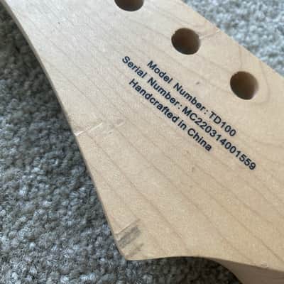 Mini Mitchell Short Scales Guitar Maple Wood Neck, Rosewood Fingerboard image 4
