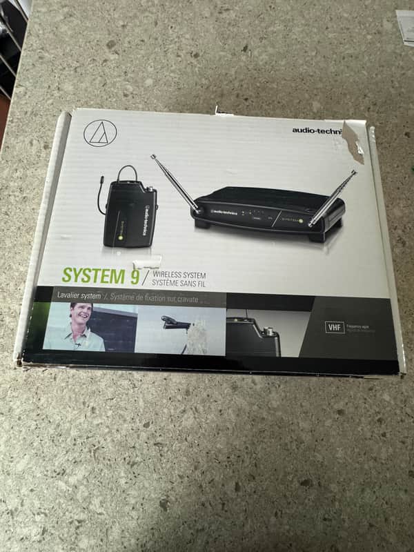 Audio-Technica ATW-901a/L System 9 Wireless Lavalier Microphone System 2010s - Black imagen 1