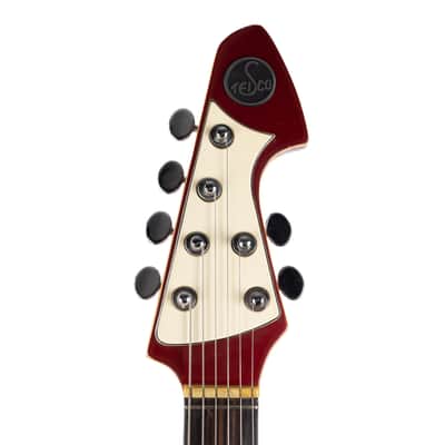 Vintage Teisco Spectrum 5 Red 1960s image 8