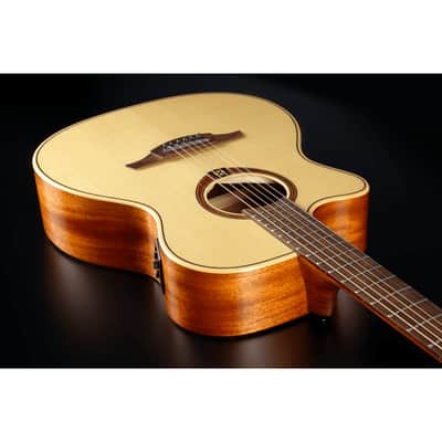 Lag TL88ACE Tramontane 88 Auditorium Cutaway Solid Spruce Top Khaya Neck 6-String Acoustic-Electric Guitar For Left Hand Player image 7
