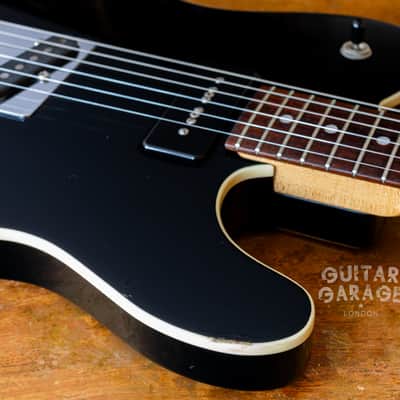 2002 Fender Japan Aerodyne Telecaster Black with cream binding P90 matching headstock - RARE CIJ! image 19