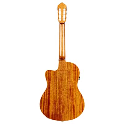 Ortega RCE138SN Performer Series Solid Spruce Top Mahogany Neck Cutaway Nylon 6-String Classical Acoustic-Electric Guitar w/Gig Bag image 5