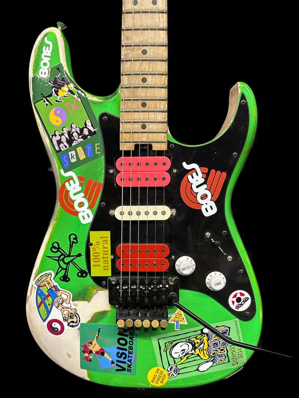 Charvel Pro Mod Steve Vai style Green Meanie - Green, White with