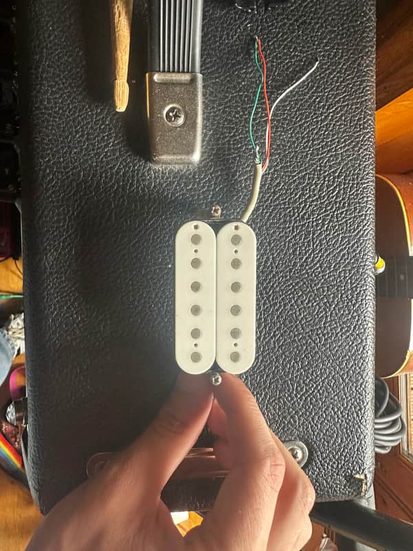 Aria STG-Series Humbuckers White image 1
