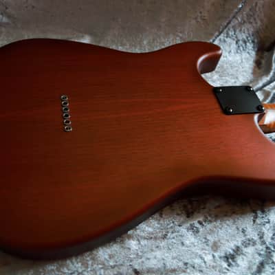 GB Liuteria Traditional Strato semi hollow rosewood and blue resin image 4