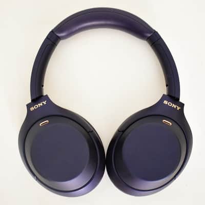 Sony WH-1000XM4 Wireless Active Noise Canceling Over-Ear Headphones - Blue image 2