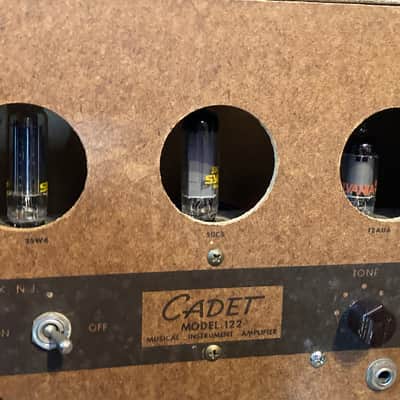 Danelectro Model 122 Cadet Tube Amp Combo JUST SERVICED! Sylvania Tubes 1960s Cream image 4