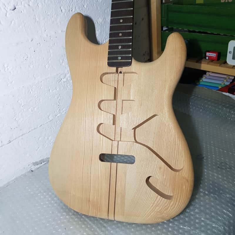 80's SWAMP ASH NECK THROUGH BODY STR*T - made in GERMANY image 1