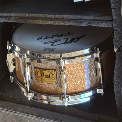 Steve Ferrone's Tom Petty and the Heartbreakers - Pearl 5x14" Mahogany Classic Limited Edition Snare Drum. SIGNED! image 8