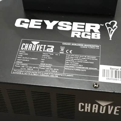 Chauvet Geyser RGB Ver 3 LED Lighting Effect and Fog Machine CG014J0 image 4