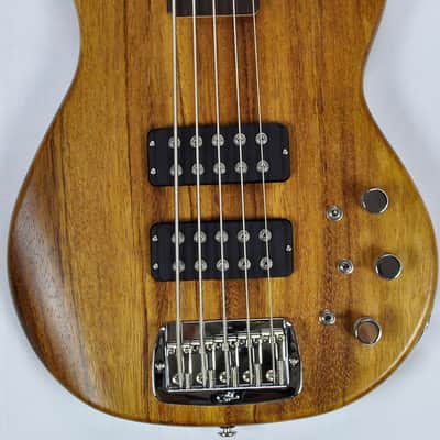 G&L L-2500 USA Custom 5 String Monkey Pod Bass in Natural Satin image 1