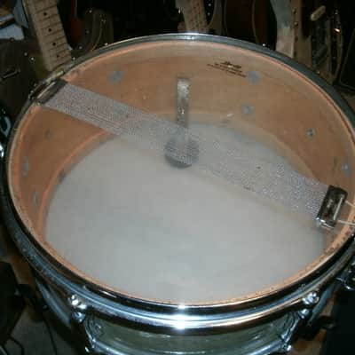 1965 Leedy No. 1161 Frank Capp Model snare drum - White Marine Pearl with Broadway stand image 7