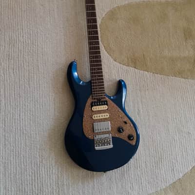 Ernie Ball Music Man Silhouette 2002 Blue Pearl Hardtail image 1